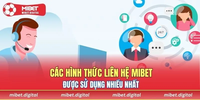 Các hình thức liên hệ MIBET được sử dụng nhiều nhất